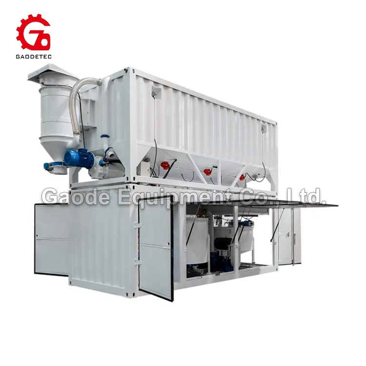 Gaodetec GMA30 China Full Automatic Jet Grouting Mixer with Cement Silo for Engineering Construction